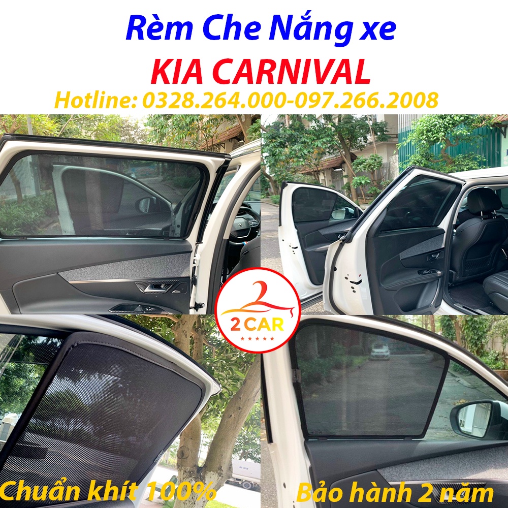 Rèm Che Nắng Xe Kia Carnival 6 Cánh, Rèm Chắn Nắng Xe Kia Carnival 6 Cánh Hàng Loại 1 MR.ÔTÔ - Bảo Hành 2 Năm