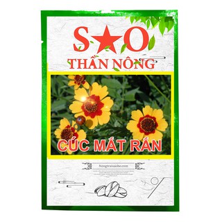 Hạt giống hoa cúc mắt rắn Sao Thần Nông màu vàng đen - gói 50 hạt