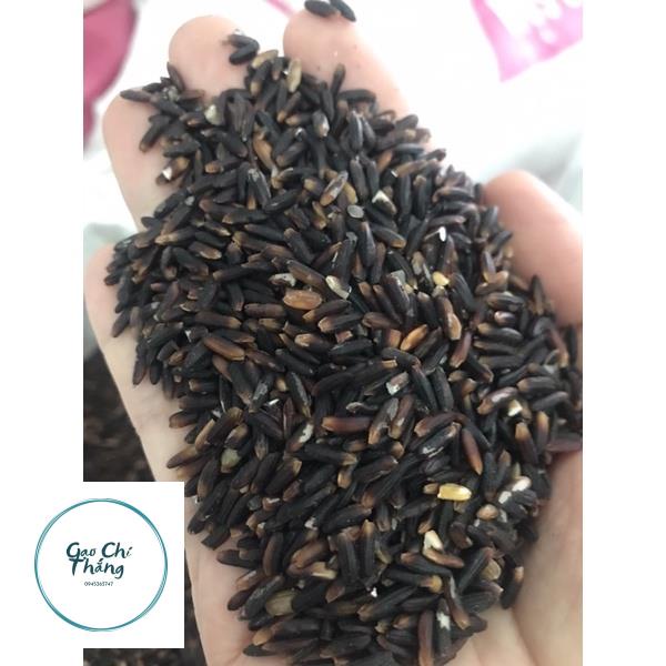 1kg gạo lứt đen dẻo hữu cơ giảm cân ăn kiêng tôm vàng