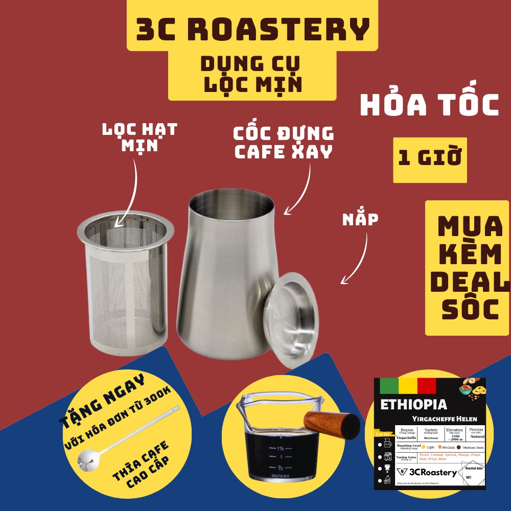 Cốc Lọc mùn cà phê hàng xịn giá tốt - 3C Roastery