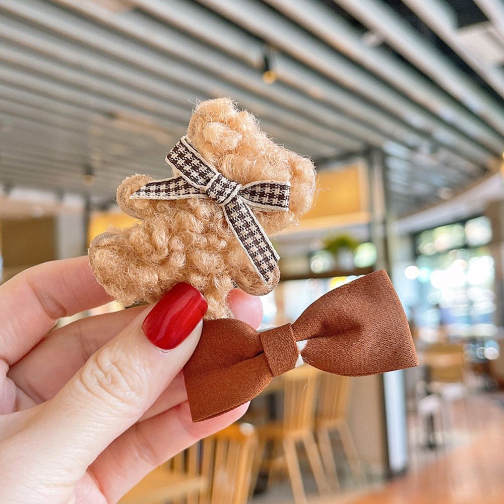 Set kẹp tóc BB hình gấu bông dễ thương dành cho bé gái