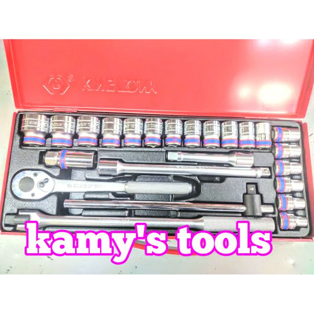 Bộ Tuýp Khẩu 24 Chi Tiết 1/2 Kingtony Hệ Mét Hệ Inch 4526mr01 Và 4526sr