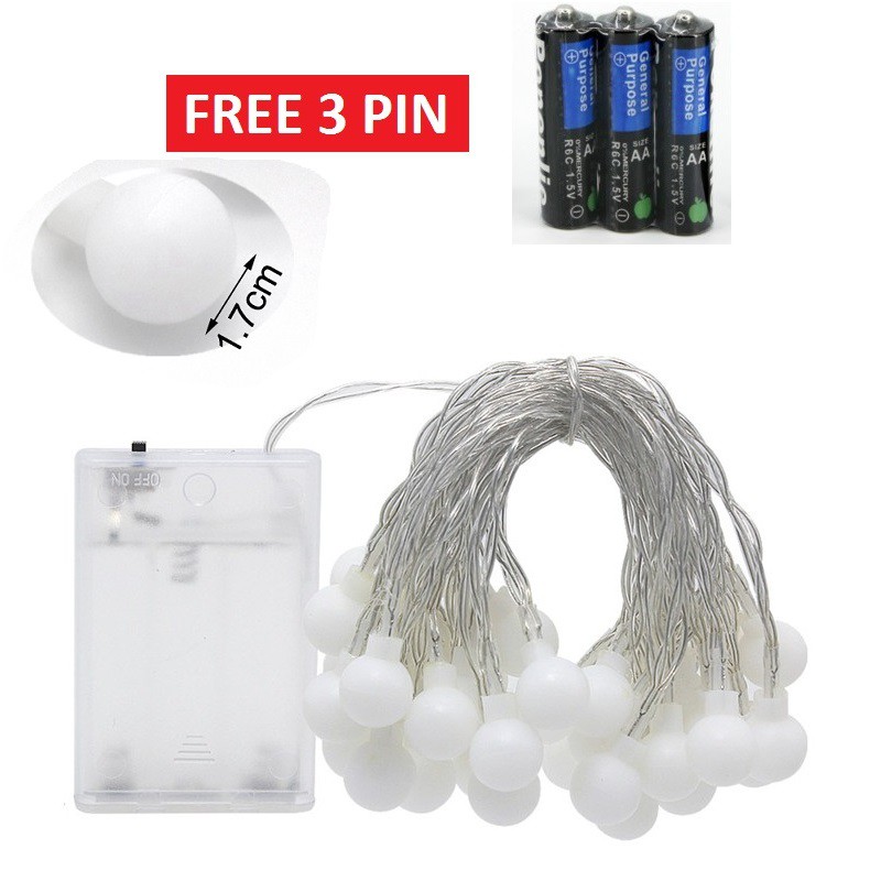 【Có hàng sẵn】【FREE PIN】10/20/40 Trắng ấm/Nhiều màu Đèn LED dây chạy bằng pin dùng trang trí độc đáo | BigBuy360 - bigbuy360.vn