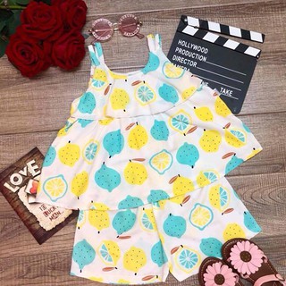 Combo 5 bộ đồ lanh lụa cho bé gái