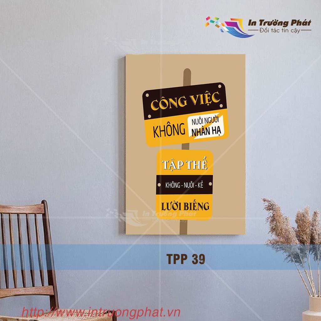 Tranh canvas treo tường tạo động lực, tranh canvas slogan hay trang trí văn phòng