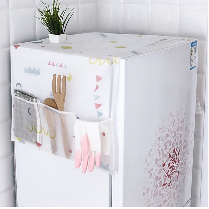 Tấm Phủ Tủ Lạnh Chắn Bụi Bẩn Tiện Dụng Cho Gia Đình MINISHOP H094