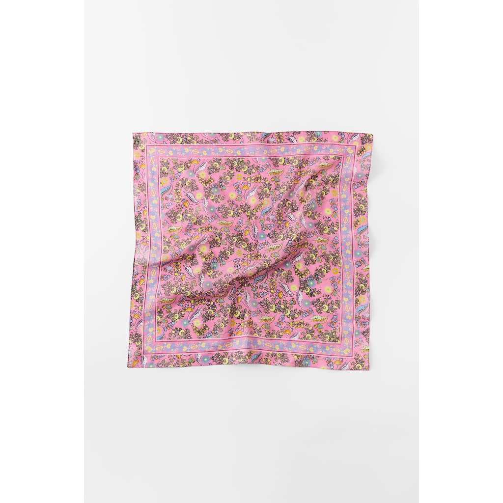 Khăn ZARA hoạ tiết linen