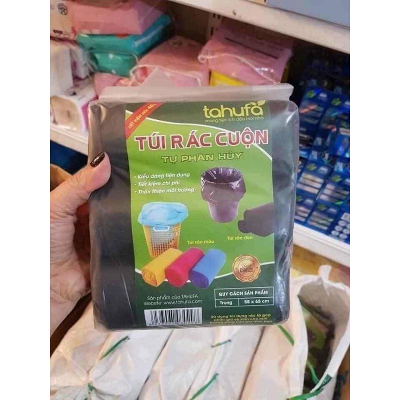 Combo 3 cuộn túi rác đen tự phân hủy