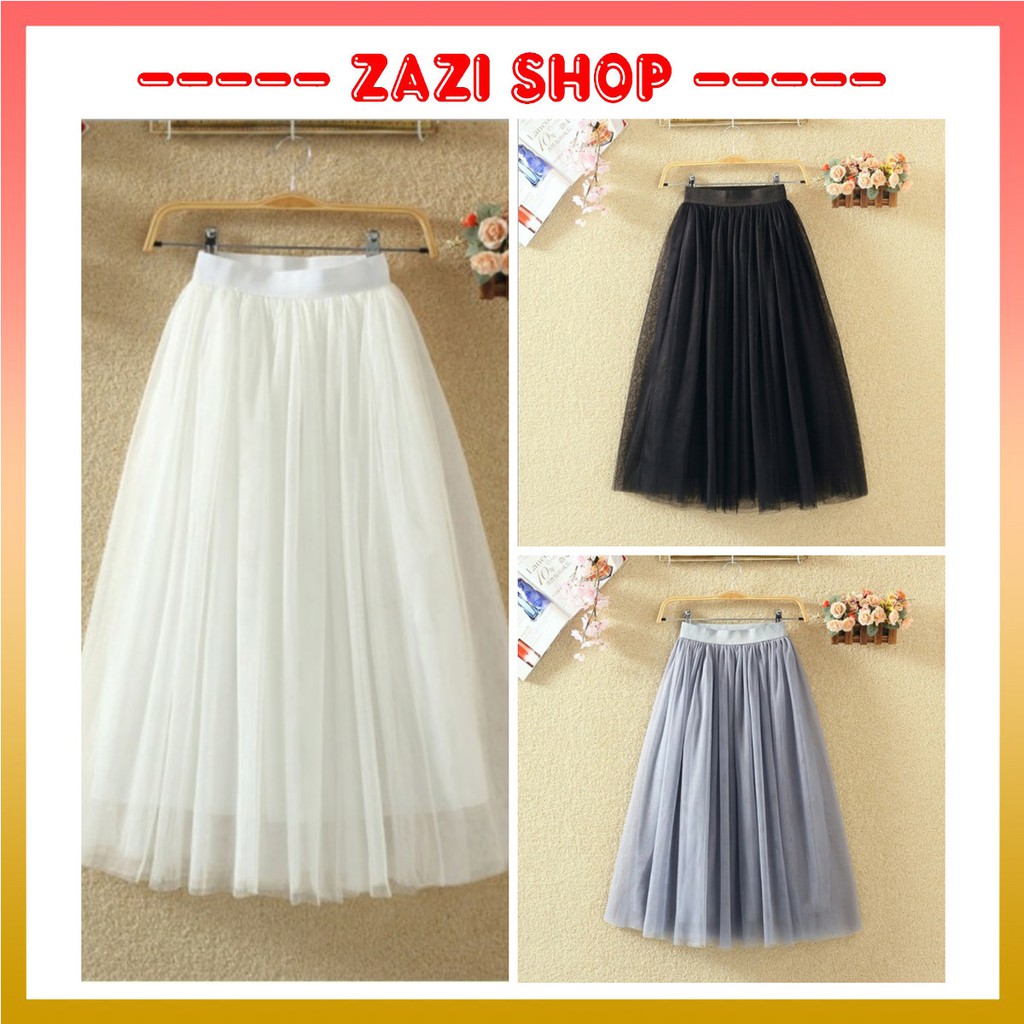 Chân váy Tutu công chúa 💎 Chân váy dài ulzzang 💎 Chân váy nữ dáng dài - ZaZi CV06
