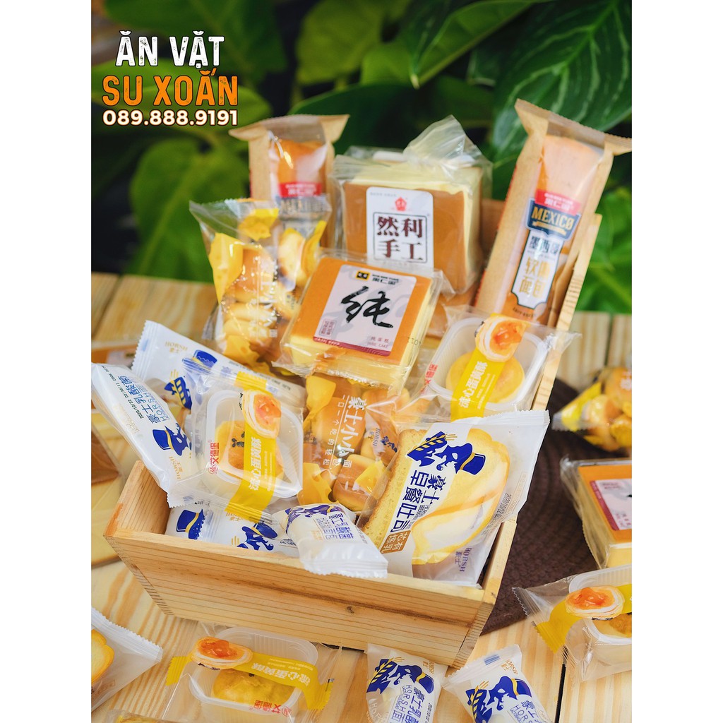 Bánh Đài Loan Mix 1kg Đủ Loại Ăn Vặt Su Xoắn