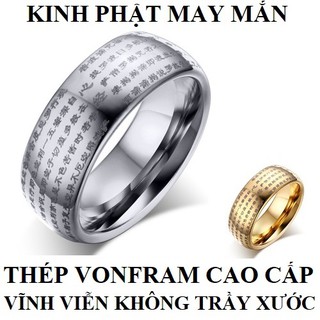 Nhẫn Bát Nhã Tâm Kinh Vonfram, may mắn, siêu bền