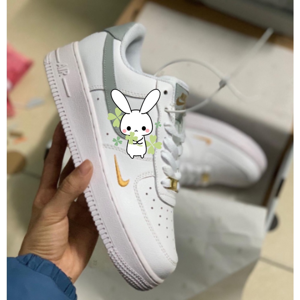 🔥SALE🔥Giày Nike Air Force 1 AF1 Trắng Vệt Xám - Giày Sneaker Nam Nữ Thể Thao Cổ Thấp Cao Cấp Full box Bill.