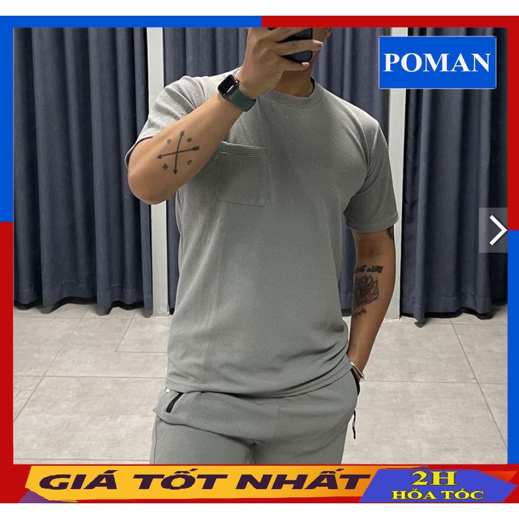 Bộ Thể Thao Nam Đồ Bộ Quần Áo bốn mùa cộc tay vải Linen hot trend bền đẹp cao cấp BX01 - POMAN