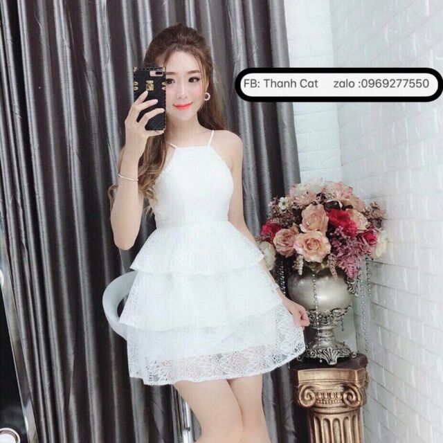 Đầm ren yếm tầng 3m.