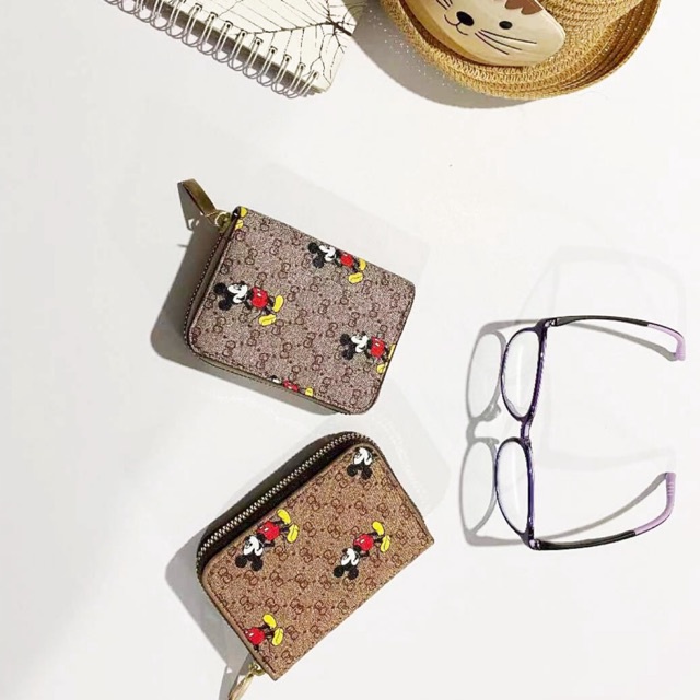 Túi đựng thẻ cầm tay mini thiết kế nhiều ngăn tiện dụng thời trang cho nam nữ