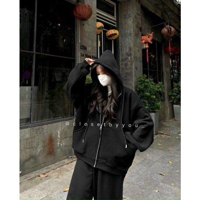 ⚡(SIUSALE)⚡ ÁO KHOÁC HÀNG SHOP DÀY CỘP NỈ NGOẠI - NÓN 2 LỚP - TAY PHỒNG - DÀY DẶN - Y HÌNH
