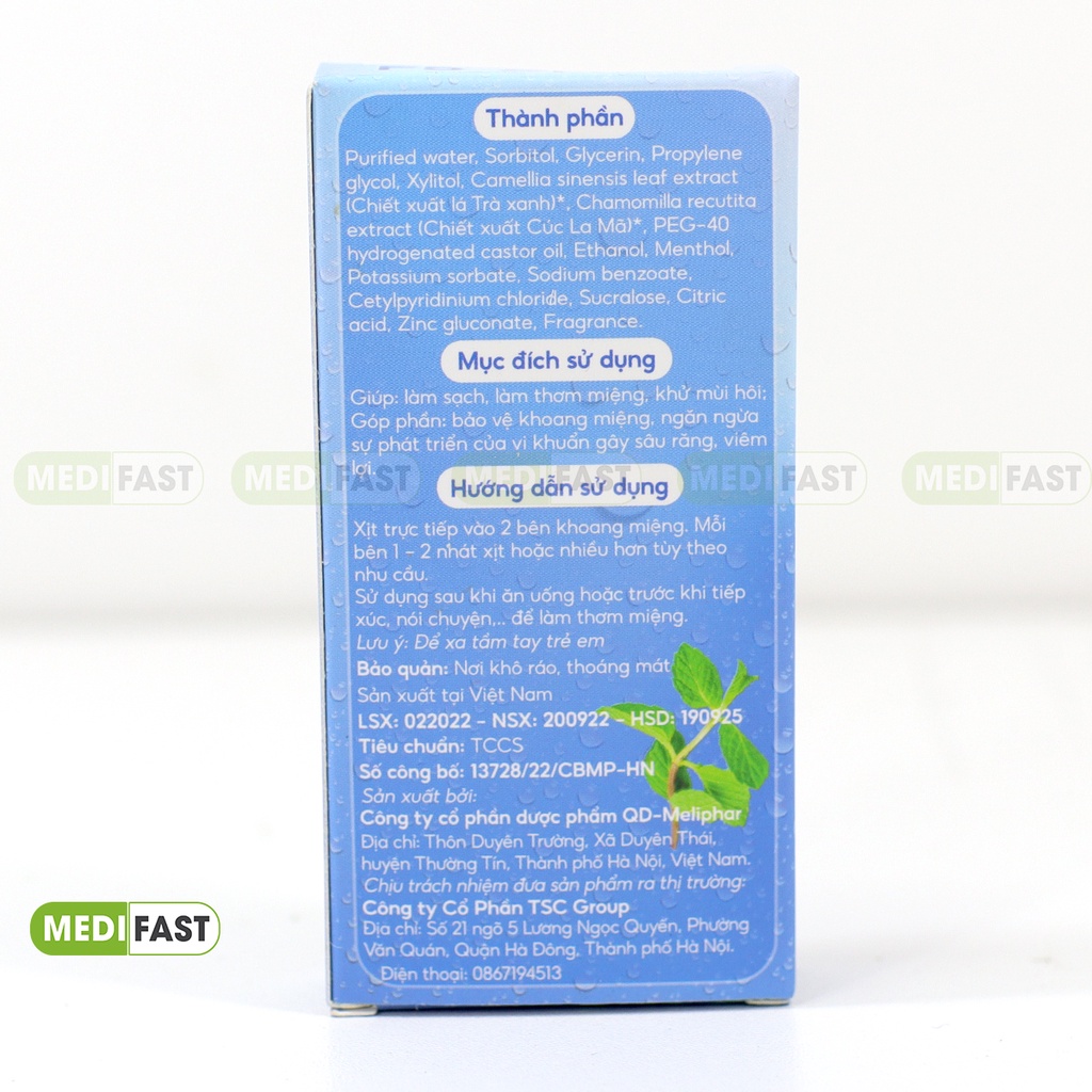 Lọ xịt thơm miệng F5 spray vị đào,dâu, kháng khuẩn thơm mát, khử mùi hôi, làm sạch khoang miệng, tự tin giao tiếp