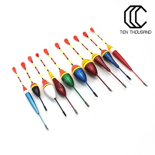 Set 10 phao câu cá nhiều kích thước màu sắc
