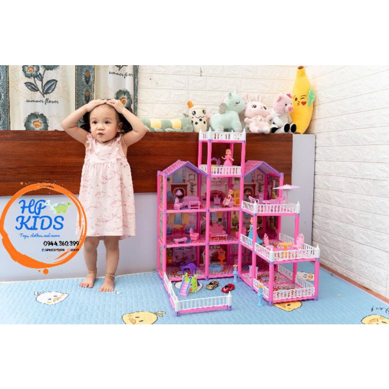 Nhà búp bê cỡ lớn, lâu đài công chúa cho bé yêu