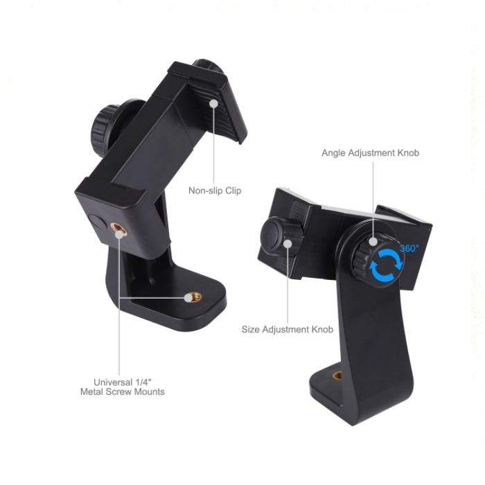 Kẹp điện thoại chắc chắn xoay 360 ốc 1/4 inch