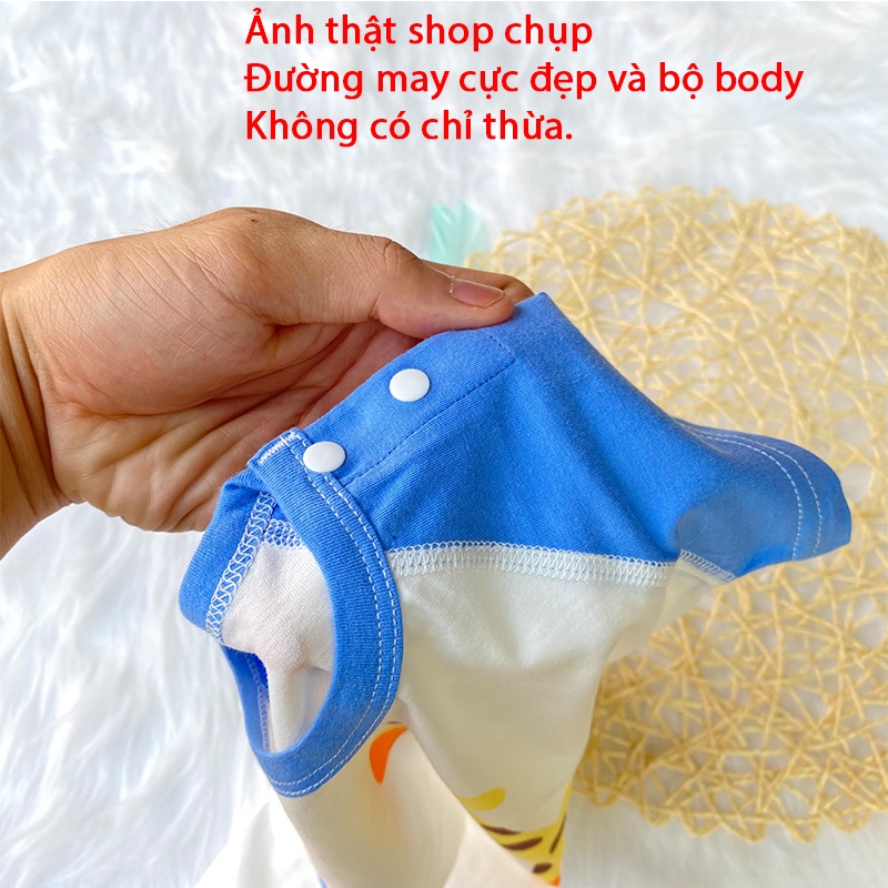 Bộ body cho bé trai, bé gái sơ sinh 100% cotton cao cấp _ BD56