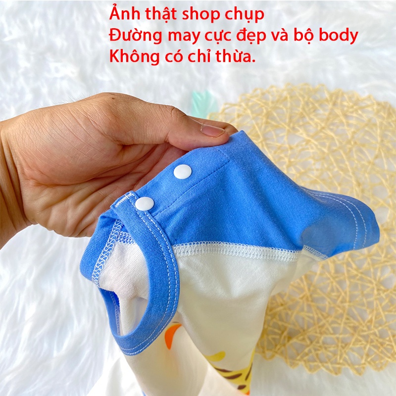 Bộ body cho bé trai, bé gái sơ sinh 100% cotton cao cấp _ BD56