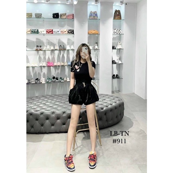 Quần short da cạp chữ đẹp TV911
