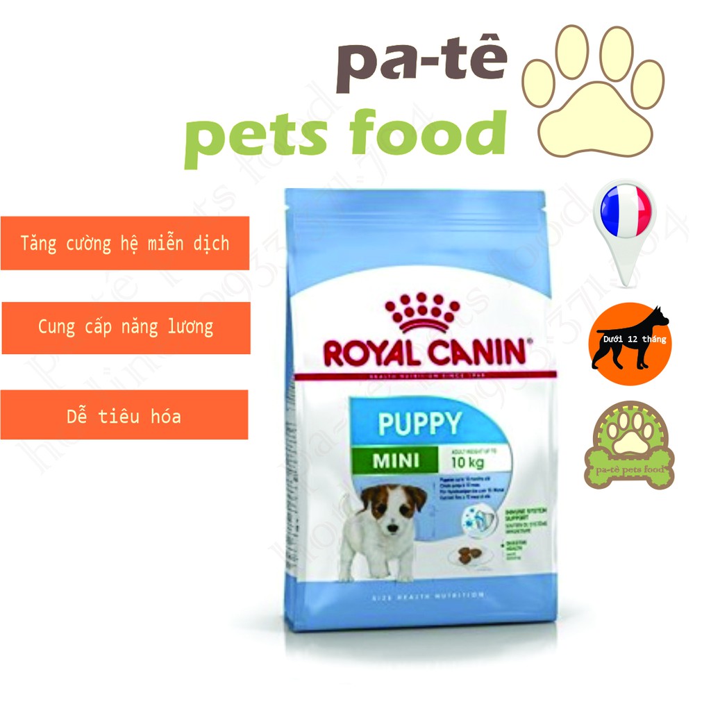 Hạt thức ăn cho chó con size mini - Royal Canin Mini Puppy 2kg - Xuất xứ Pháp - HÀNG CHÍNH HÃNG