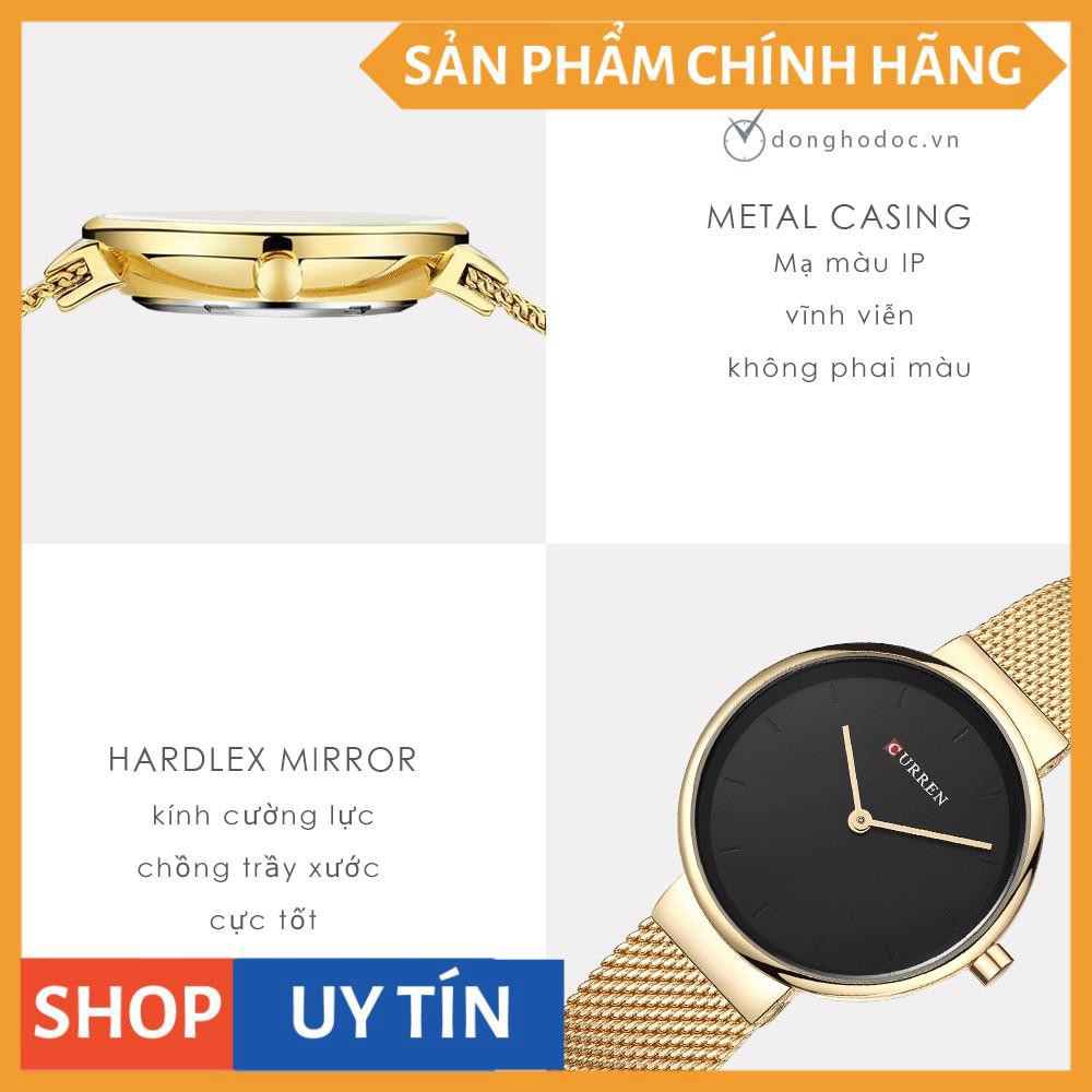 HÀNG CAO CẤP -  Đồng hồ nữ CURREN LUXURY – Dây Titanium cao cấp + Tặng hộp & pin  - Hàng Cao Cấp