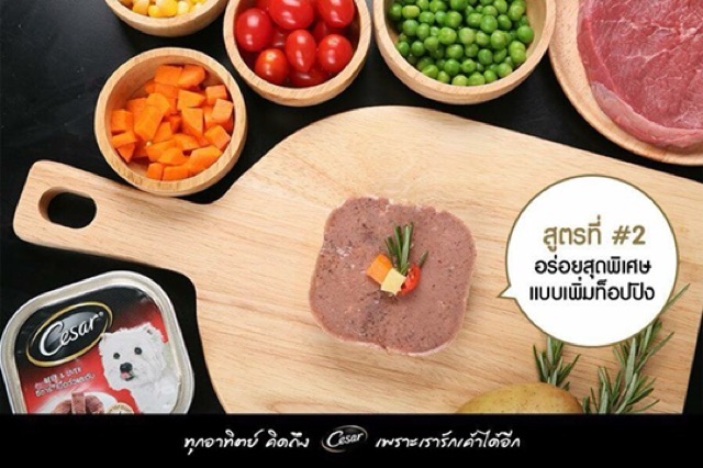 Pate hộp Cesar cho cún mèo🍲🥘