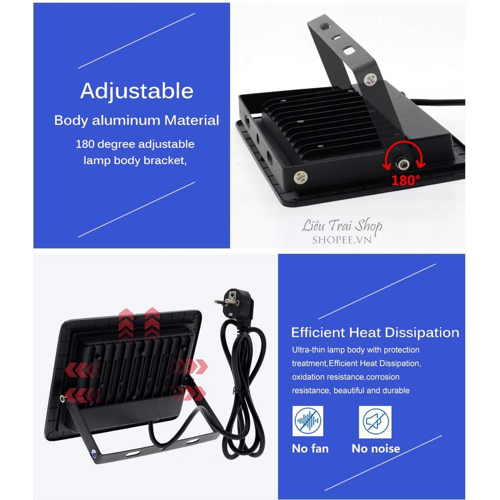 Đèn uv LED sấy keo uv làm khô keo uv 395nm Ultra violet Led floodlight