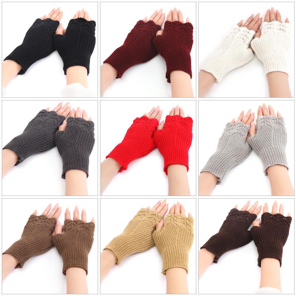 Găng Tay Dệt Kim Co Giãn Mềm Mại Thời Trang
