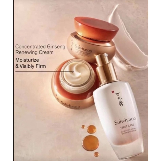 10 gói 1ml Kem nhân sâm Sulwhasoo chống lão hoá trắng hồng da Sulwhasoo