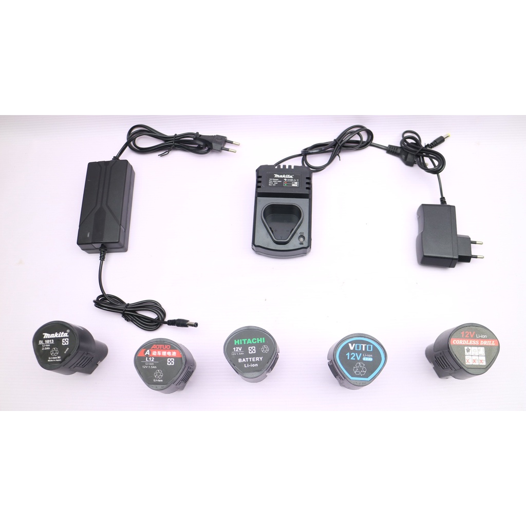 Combo Pin 12v,Sạc 12v Pin trâu dùng cho máy khoan pin 12v những loại cùng chân