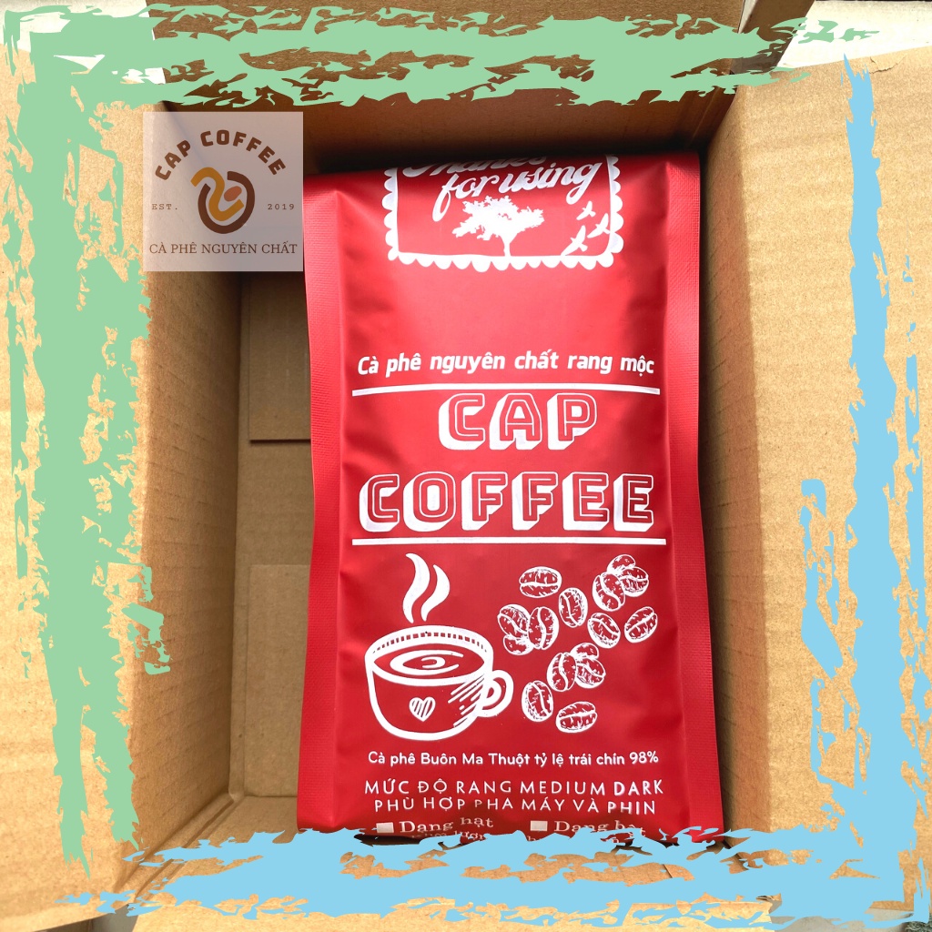 Cà phê hạt Robusta Honey 500gr rang mộc - vị trái cây, chocolate, đắng nhẹ - rang Medium pha máy và pha phin | BigBuy360 - bigbuy360.vn