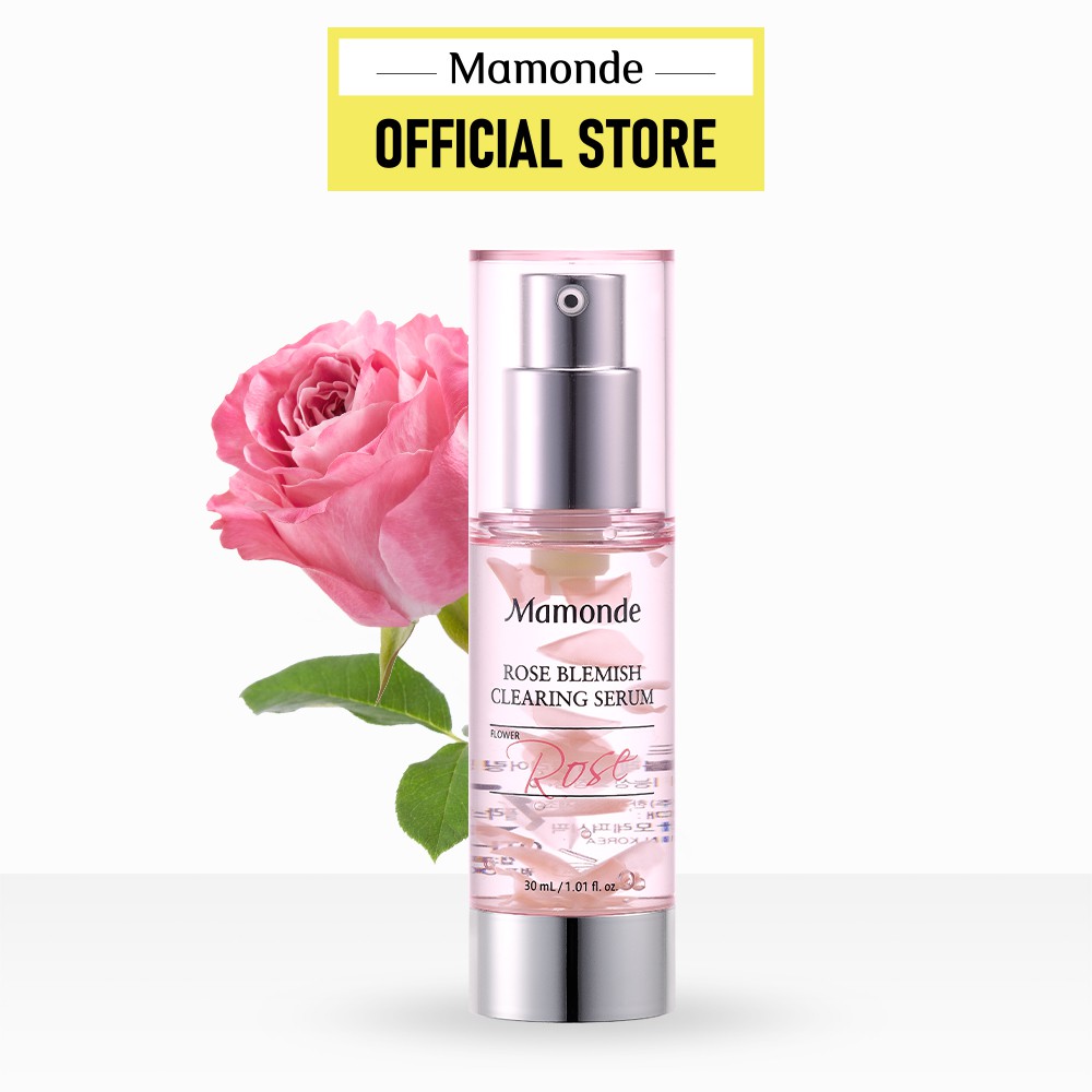 Tinh chất hoa hồng làm mờ thâm mụn &amp; dưỡng sáng Mamonde Rose Blemish Clearing Serum 30ML