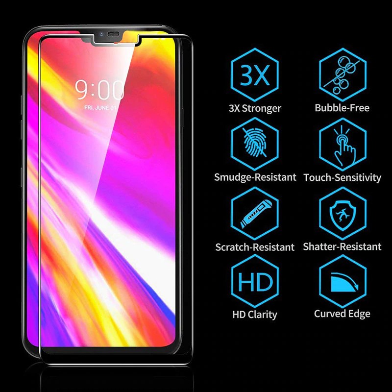 Miếng Dán Kính Cường Lực 4D Full Màn Hình Cho LG G7, Dán Màn Hình LG G7