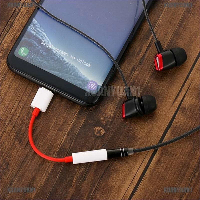 Adapter chuyển đổi Usb Type C thành jack tai nghe 3.5mm Aux A cho Oneplus 6T 7Pro