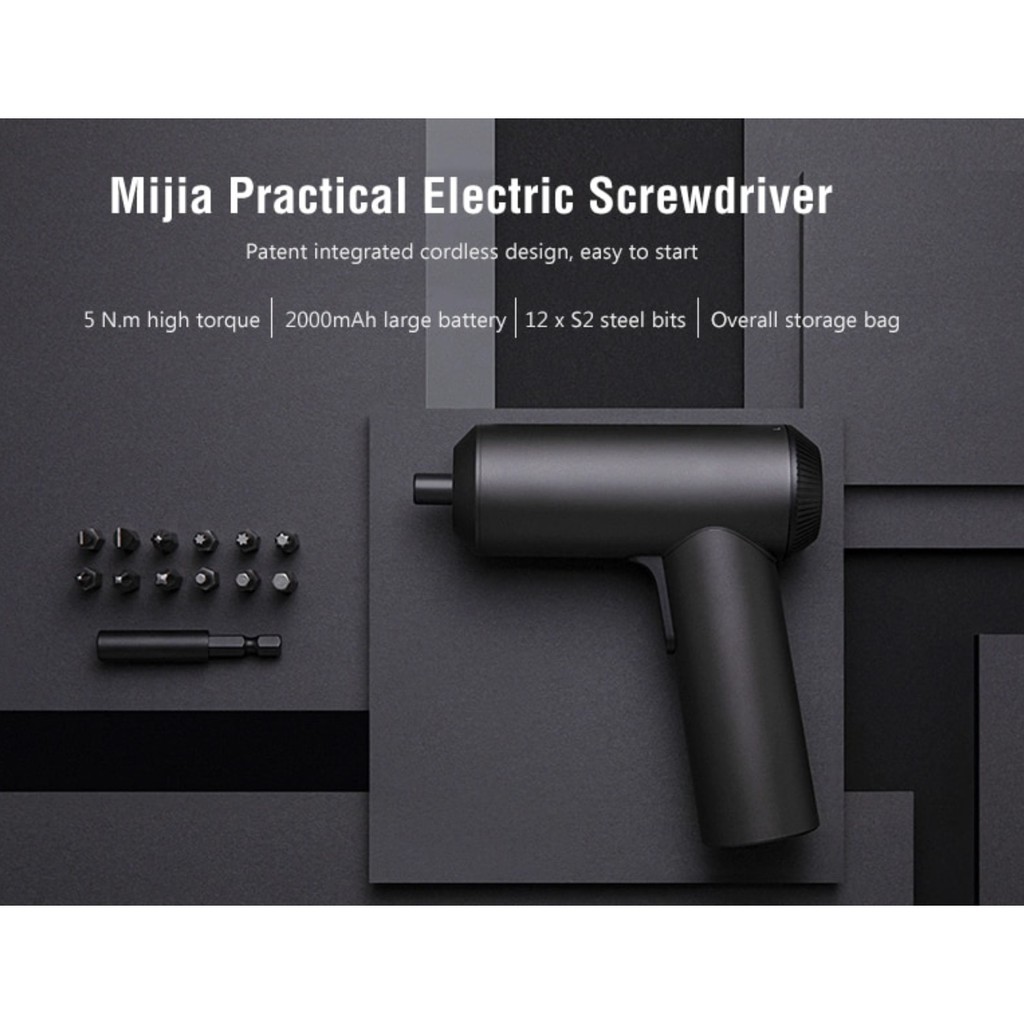 Máy bắn vít Xiaomi Mijia 12 đầu Vặn vít điện Electric Screwdriver Tô tua nơ vít đa chức năng Chính Hãng 2 cạnh 4 cạnh rẻ
