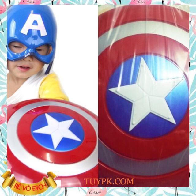 Đồ chơi khiên Đội trưởng Mỹ Captain America kèm mặt nạ