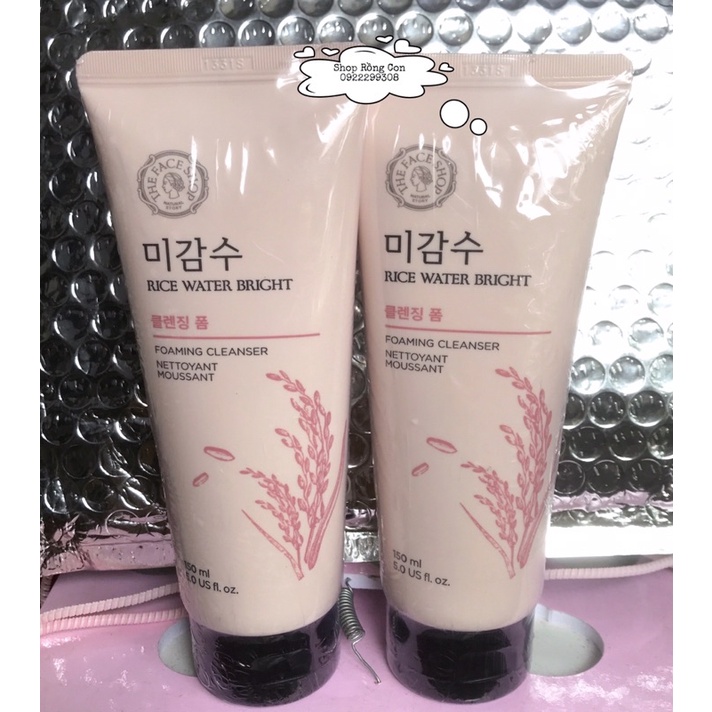 Sữa rửa mặt gạo Rice water bright The- Face- Shop 150ml NỘI ĐỊA HÀN
