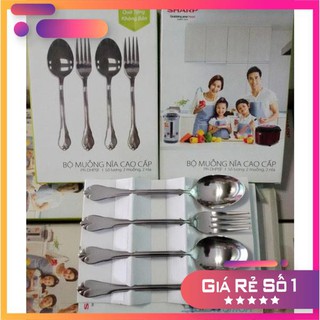 Bộ thìa dĩa inox cao cấp Sharp