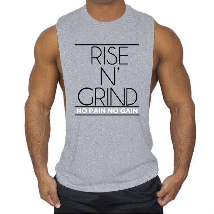 Áo ba lỗ dạng tank top mặc tập gym cho nam chất liệu cotton