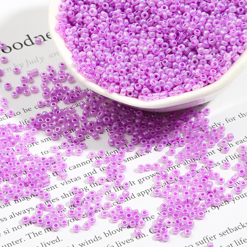 Bộ 250/500 Hạt Thủy Tinh Làm Trang Sức Thủ Công 2/3mm