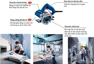 Máy cắt gạch bê tông Bosch GDC