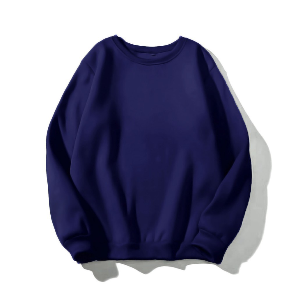 [ HÌNH ẢNH THẬT ] Áo Sweater Nam Nữ Form Trơn Đủ Màu Chất Liệu Nỉ Bông Mềm Tay Dài Siêu Đẹp