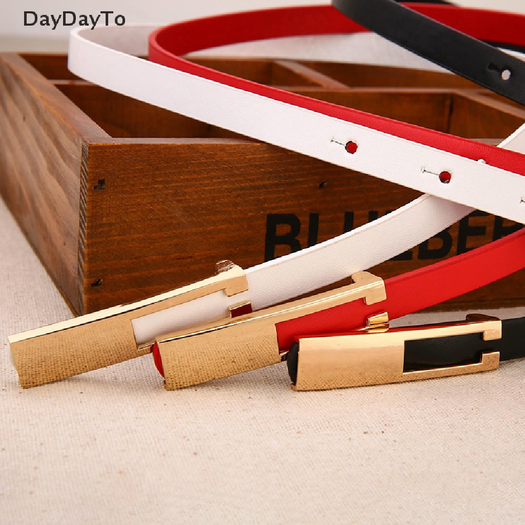 Thắt Lưng Mỏng Khóa Kim Loại Kiểu Cổ Điển Cho Nữ