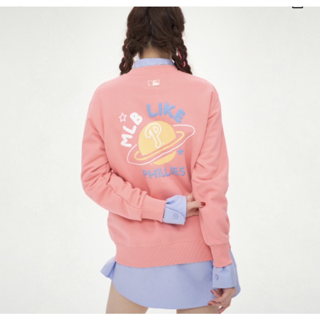 Áo SWT MLB vũ trụ hồng