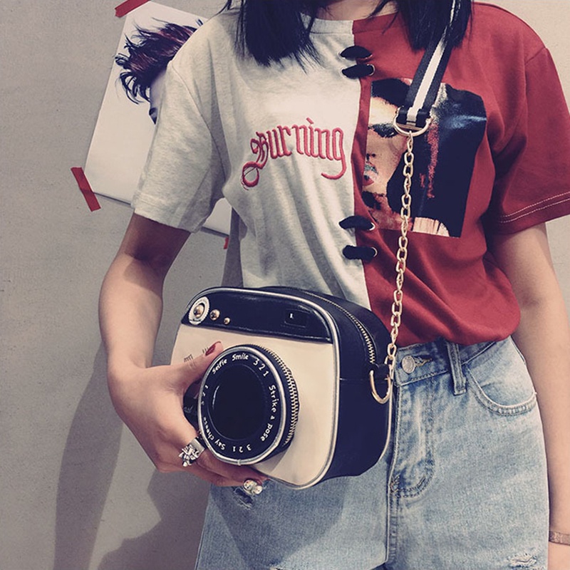 Túi đeo chéo IELGY hình máy ảnh thời trang phong cách retro độc đáo