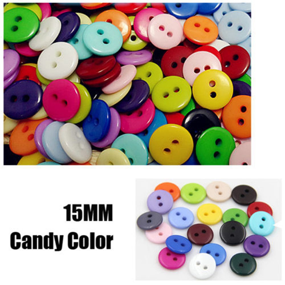 Set 100 nút áo kích thước 12.5mm 2 lỗ chuyên dụng